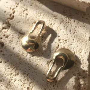 Rebekah J. Designs – Tidal – Brass Post Earrings